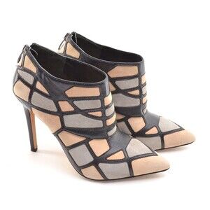 Via Spiga Franchesca Back Zip Stiletto Heel Booties 7 M